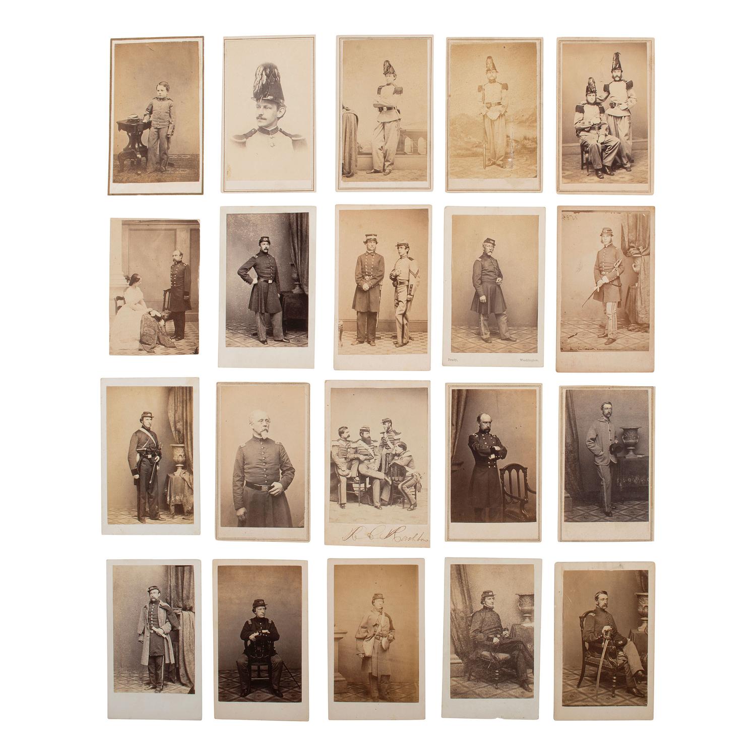 [Civil War] Group of 20 Carte de Visites of the 7th New York State Militia
