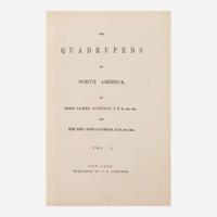 [Natural History] Audubon, John J., and Rev. John Bachman The Quadrupeds of North America
