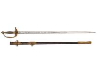 [CIVIL WAR]. Excellent French-made US Model 1840 Staff & Field Officer's sword. Retailed by Schuyler, Hartley & Graham.