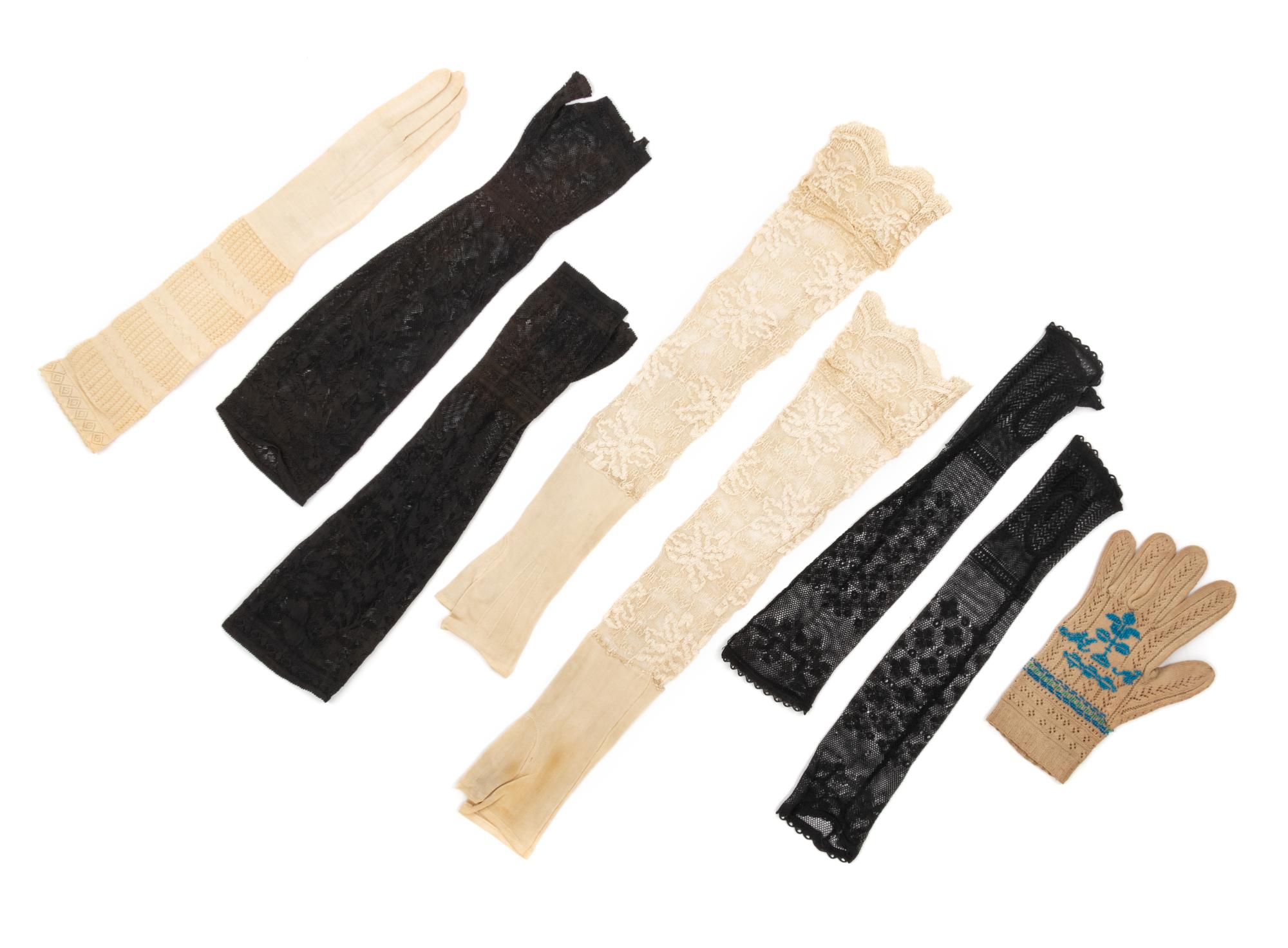 Collection of Belts and Gloves, 1850-1910