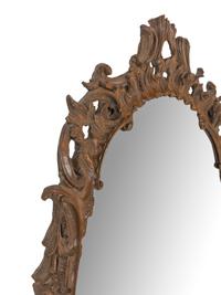 A George III Carved Walnut Mirror