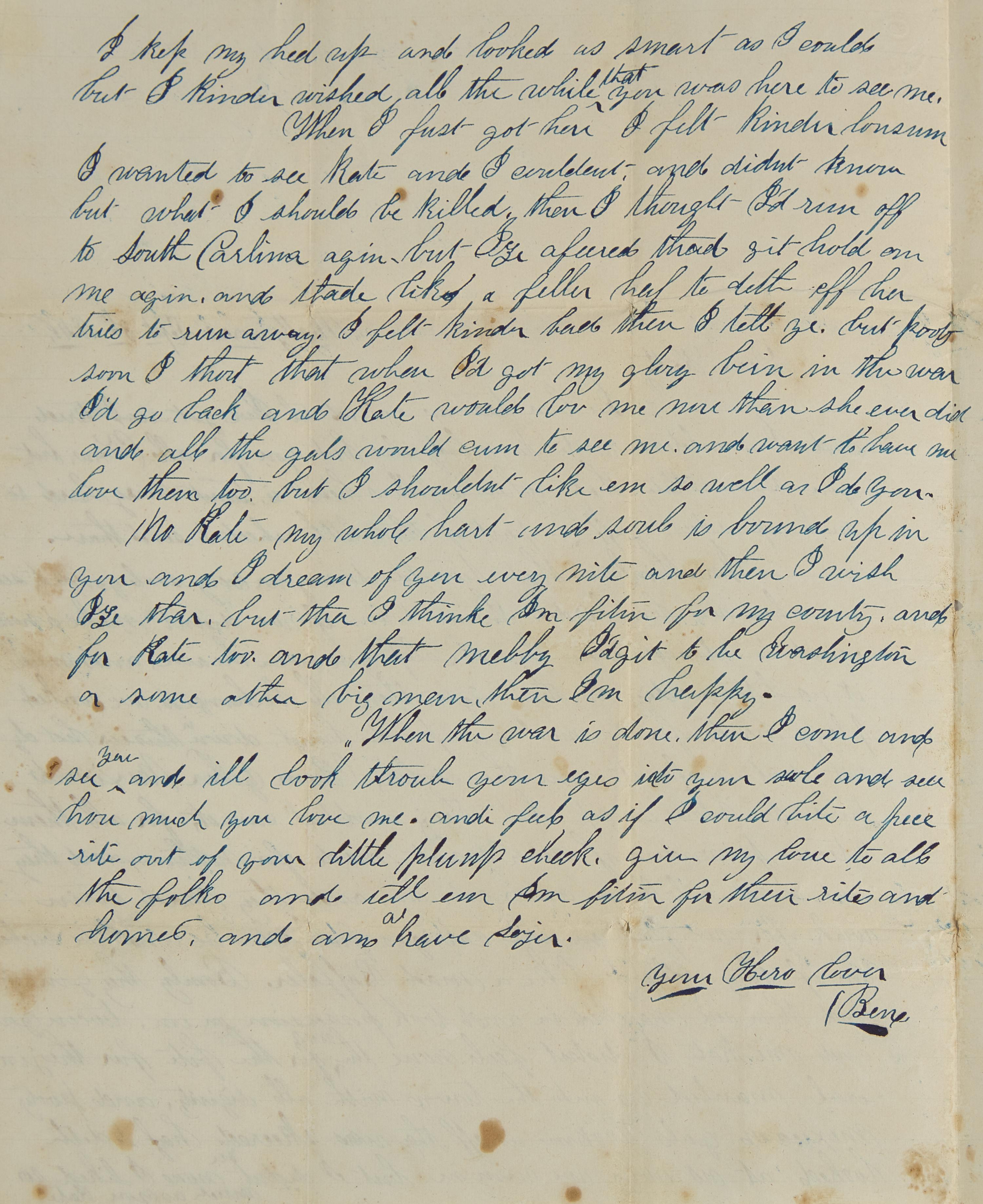 [Mexican-American War] A U.S. Soldier Writes to His Love Interest Following the March on Matamoros