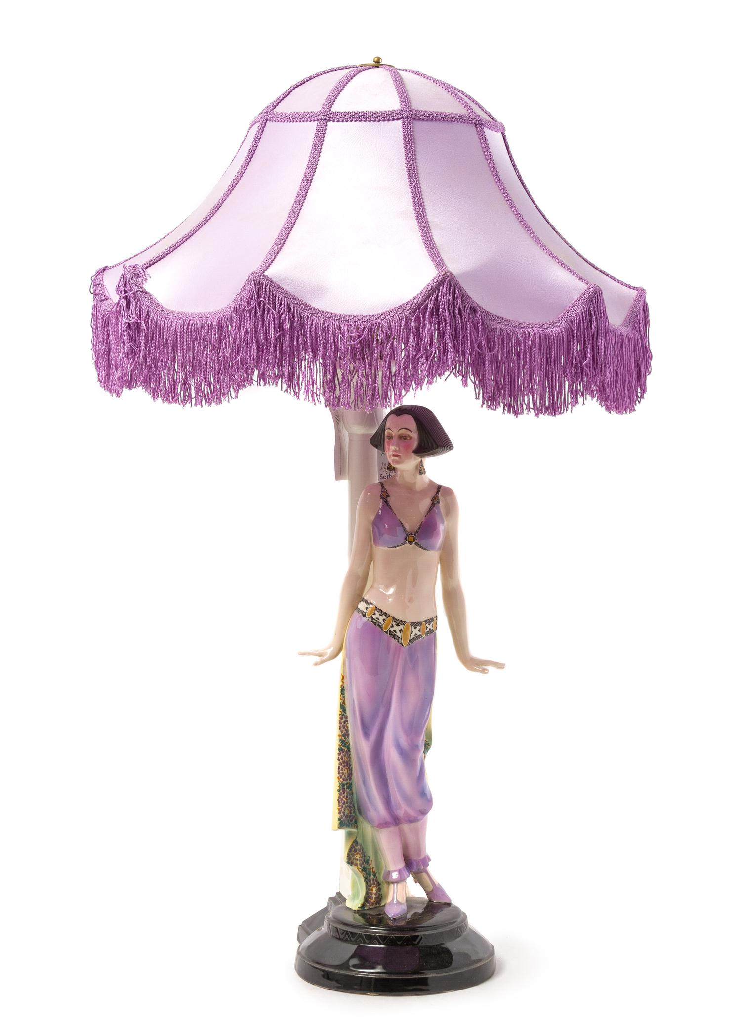 A Goldscheider Porcelain Figure Height overall 31 1/4 inches. — MODELED BY JOSEF LORENZL, CIRCA 1930