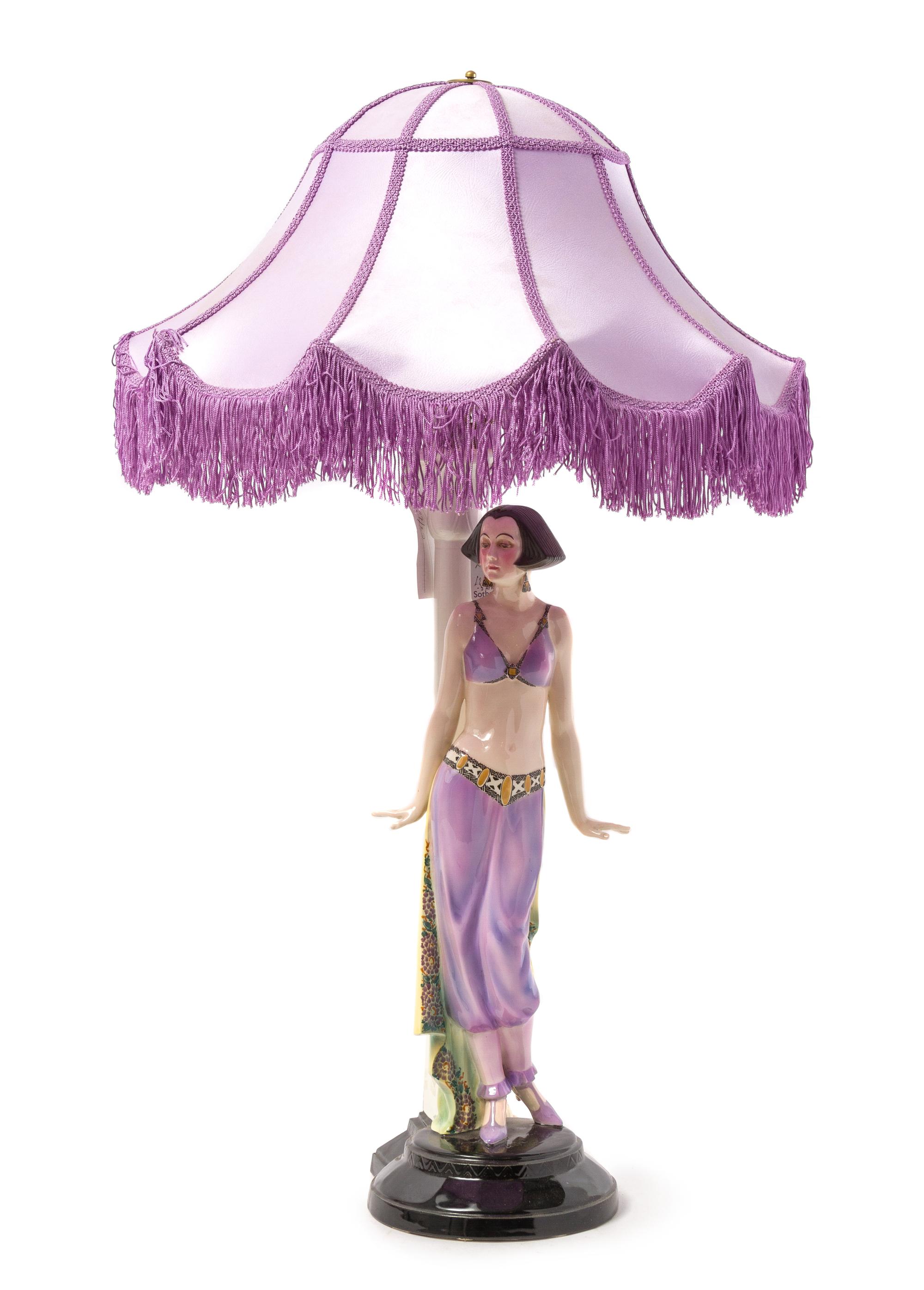 A Goldscheider Porcelain Figure Height overall 31 1/4 inches. — MODELED BY JOSEF LORENZL, CIRCA 1930
