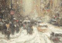 Winter in the City, Lower Broadway, New York