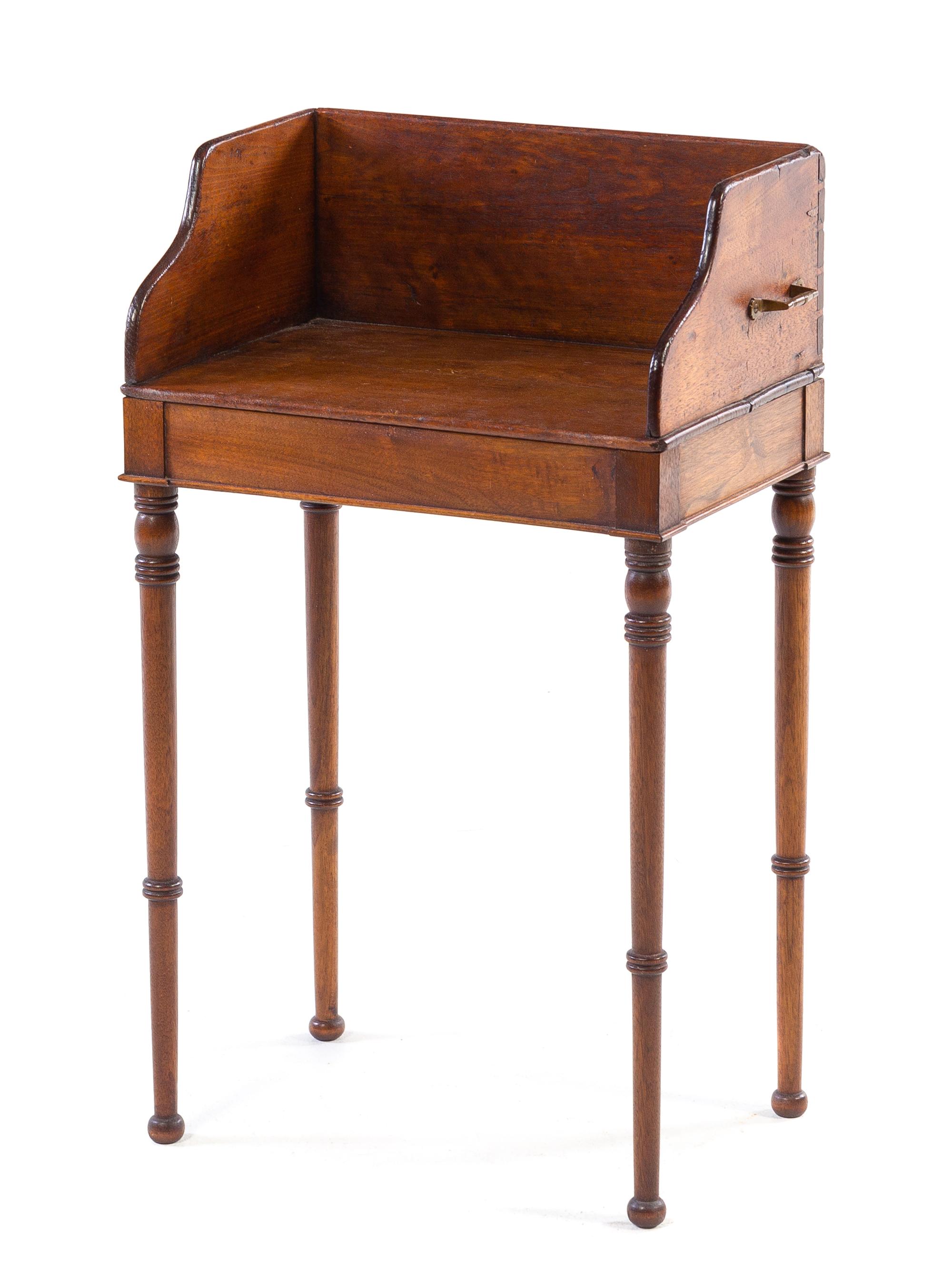 An English Oak Tray on Stand Height 27 x width 16 x depth 10 inches.