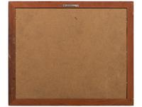 [WORLD WAR II]. Tooled leather wall plaque identified to Captain Thomas E. Burns, "Flying Sheriff," B-24J Liberator Ship 240, 491st Bomb Group, 854th Bomb Squadron, Crew 1142 Wolfpack.