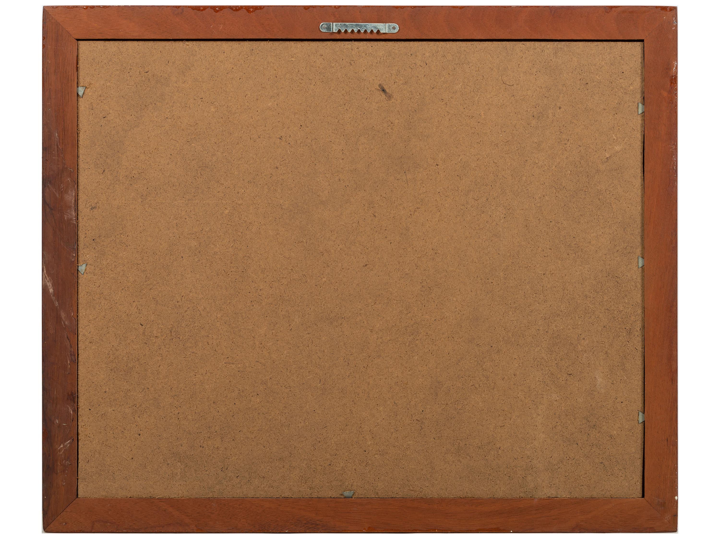 [WORLD WAR II]. Tooled leather wall plaque identified to Captain Thomas E. Burns, "Flying Sheriff," B-24J Liberator Ship 240, 491st Bomb Group, 854th Bomb Squadron, Crew 1142 Wolfpack.