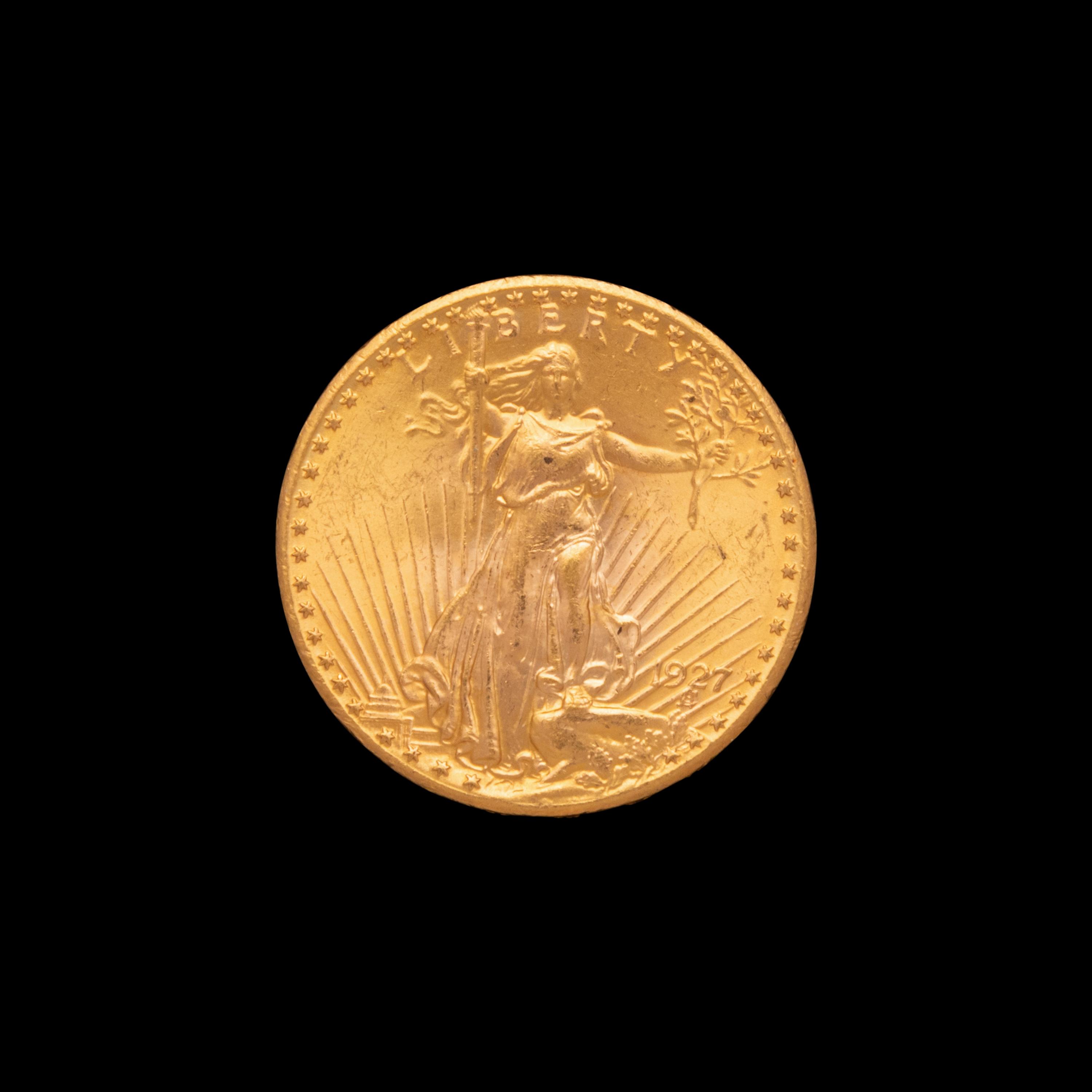 A 1927 Saint-Gaudens $20 Gold Coin