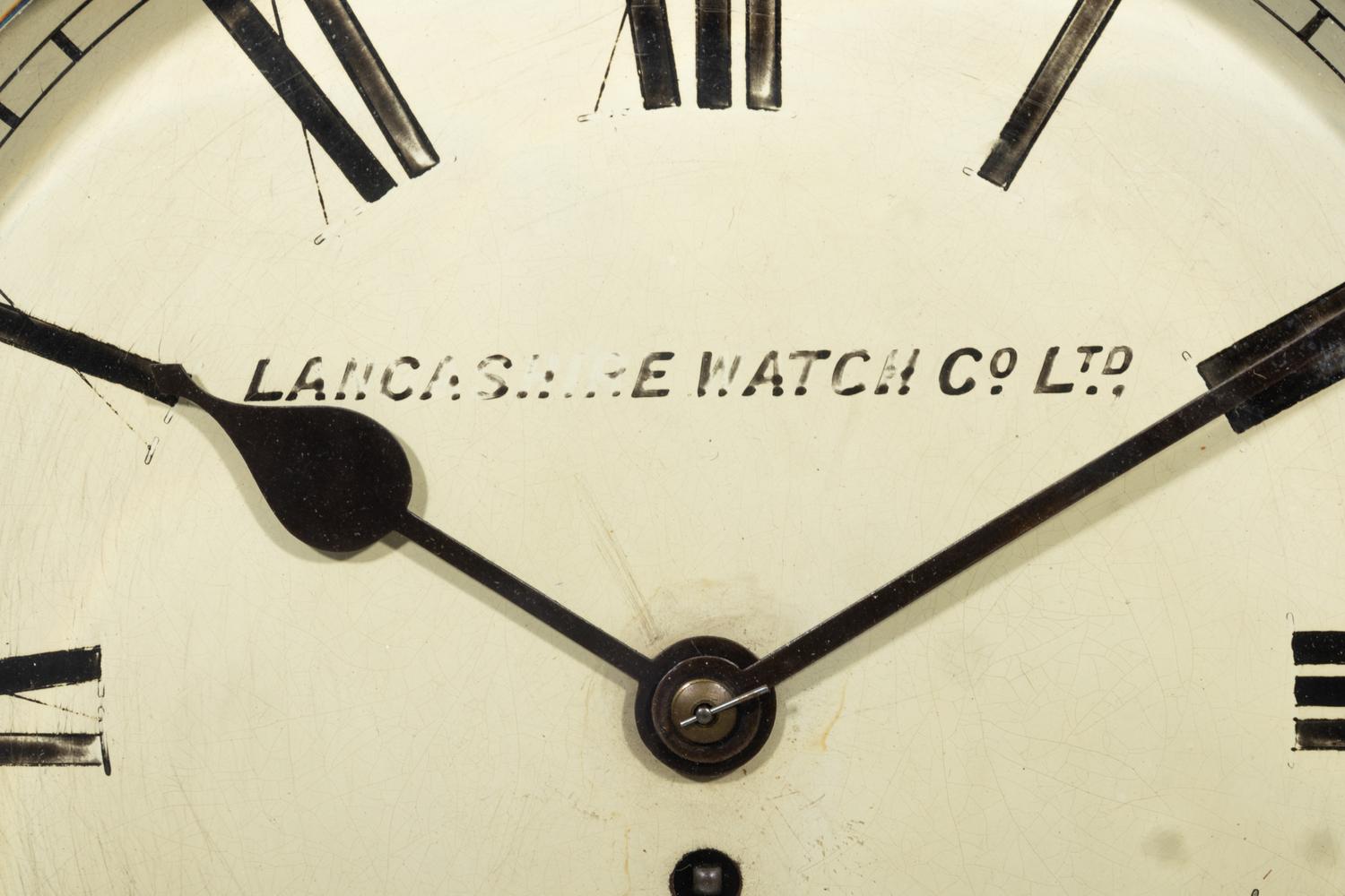 An English Oak Railway Clock