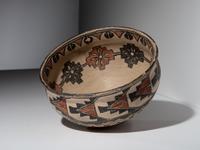 San Ildefonso Polychrome Pottery Bowl