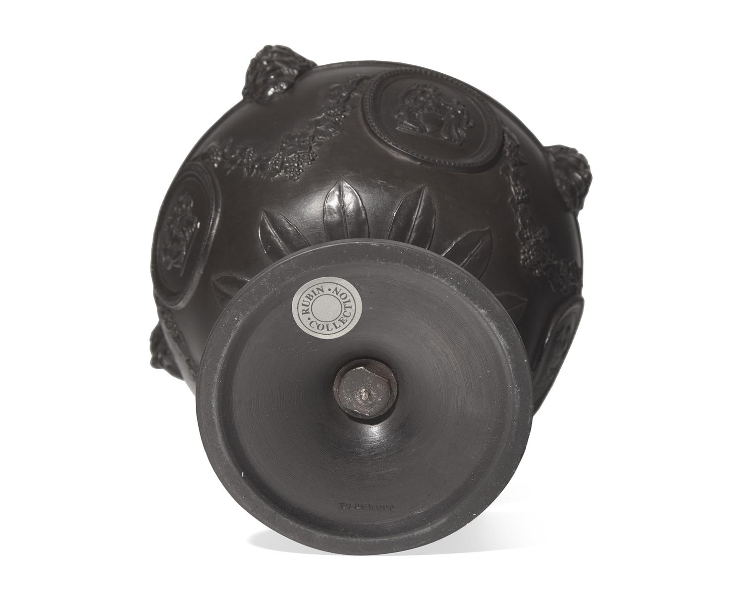 A Wedgwood Black Basalt Neoclassical Urn