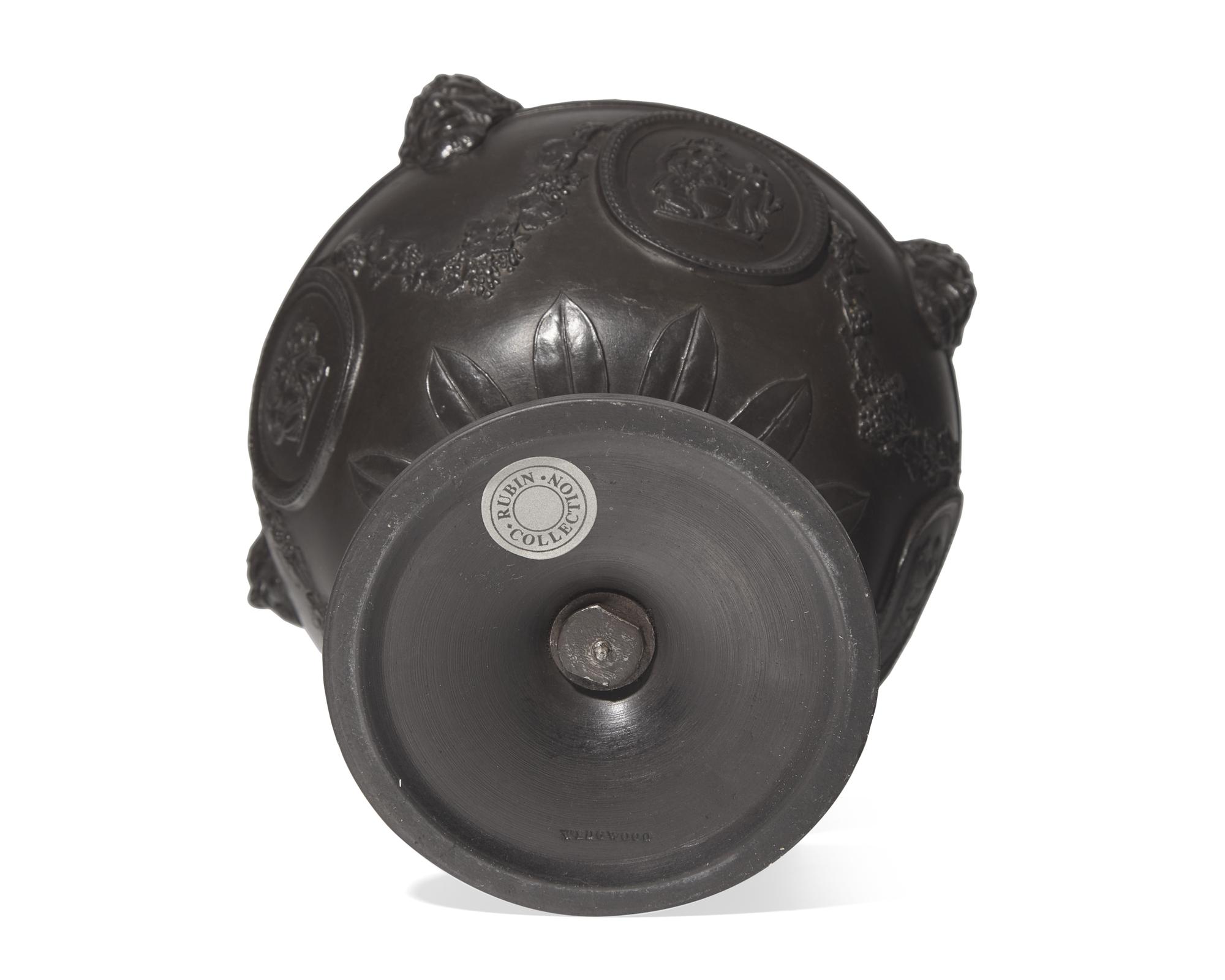 A Wedgwood Black Basalt Neoclassical Urn