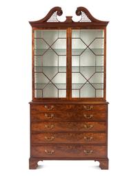 A George III Mahogany Secretary Bookcase