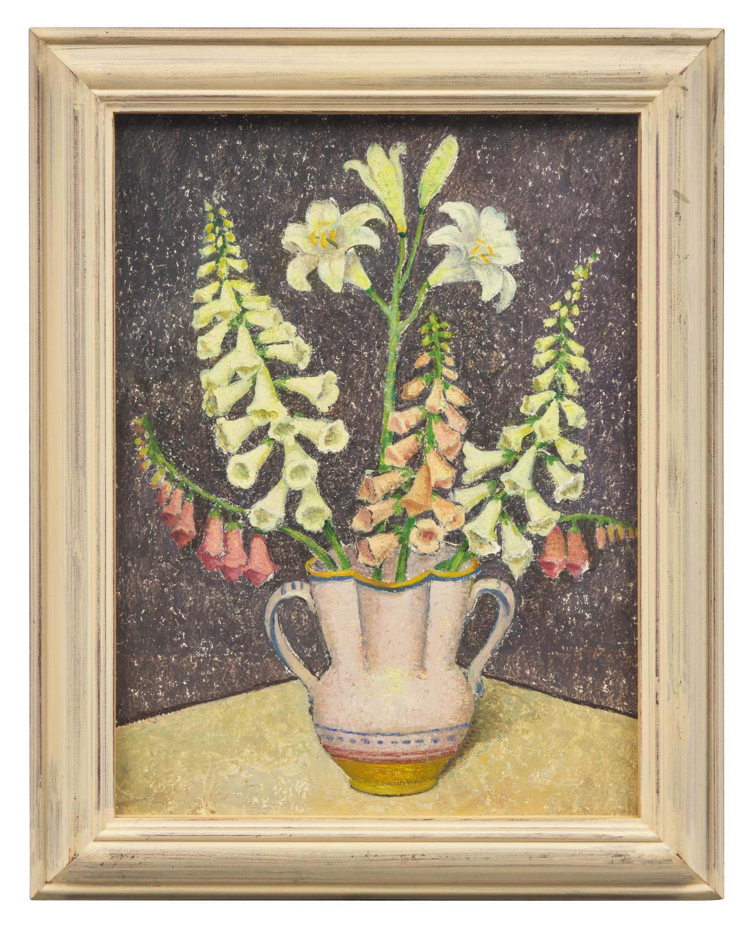 Foxgloves and Lily (Flowers in a Vase)