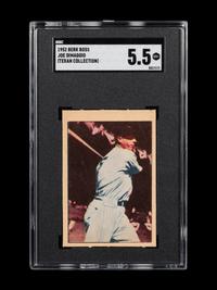 A 1952 Berk Ross Joe DiMaggio Baseball Card (SGC 5.5 EX+)