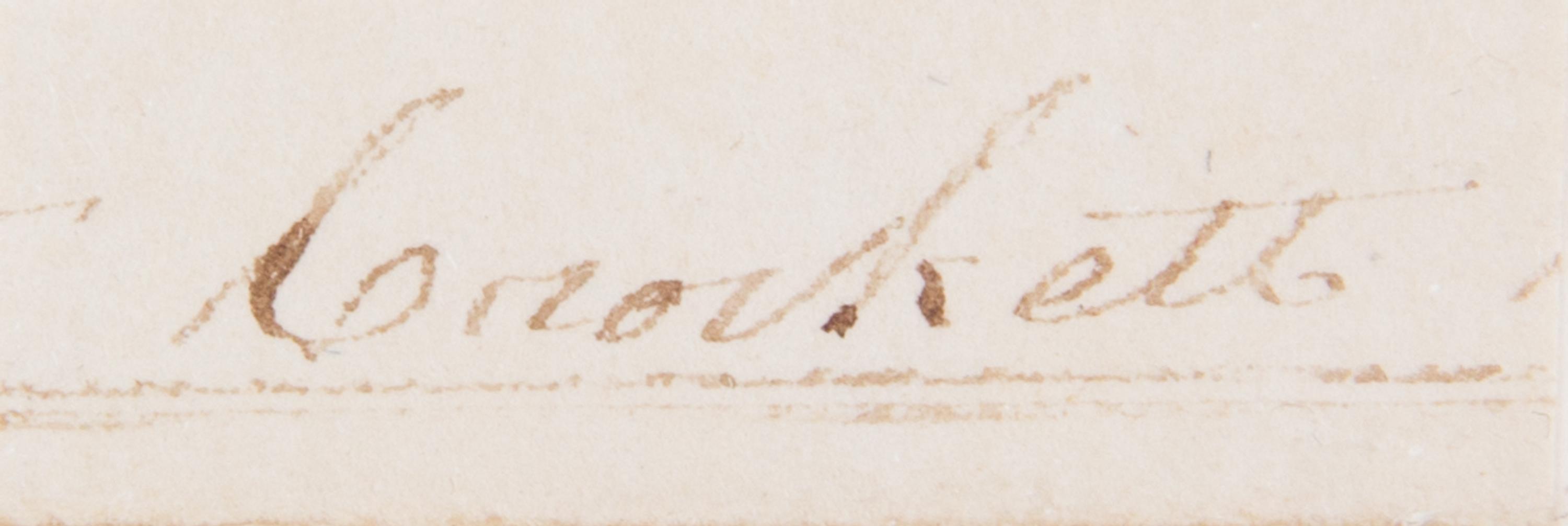 CROCKETT, DAVID ("DAVY") Clipped signature ("Crockett"). Framed with repro. portrait photograph.