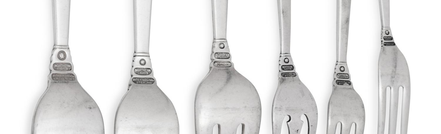 An American Silver Flatware Service