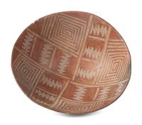Ancestral Pueblo Red-on-Brown Pottery Bowl