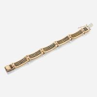 A Sapphire, Diamond, Gold, and Platinum Bracelet by Van Cleef & Arpels