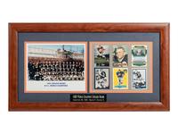 A 1963 Chicago Bears Legends Signed Autograph Trading Card Display,