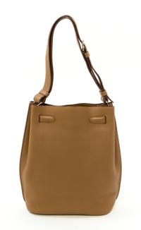 An Hermès Kraft Togo So Kelly 22cm Bag, 9" x 12" x 5".