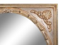 An Italian Silvered and Giltwood Mirror