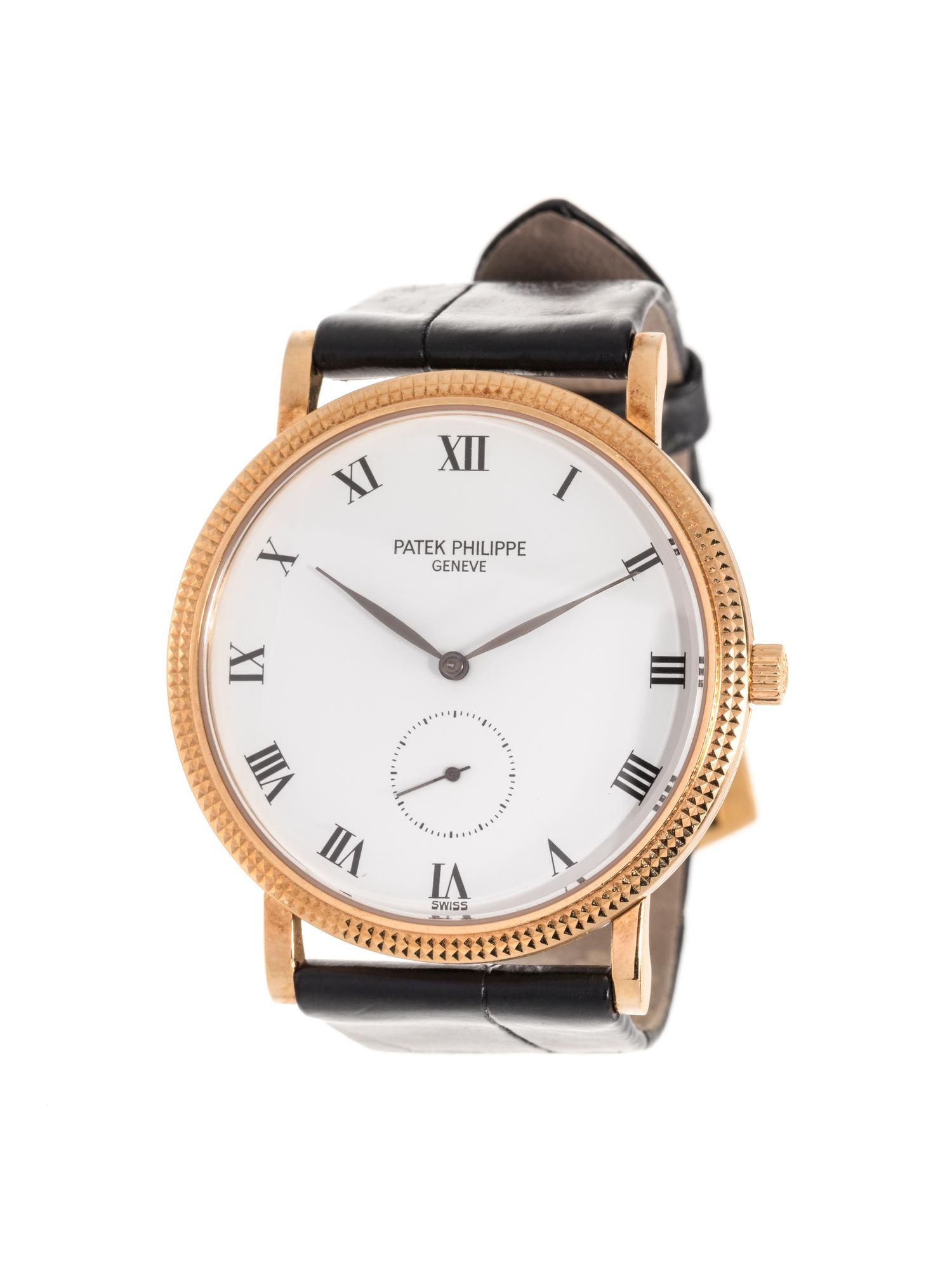 PATEK PHILIPPE, 18K YELLOW GOLD REF. 3919 'CALATRAVA' WRISTWATCH