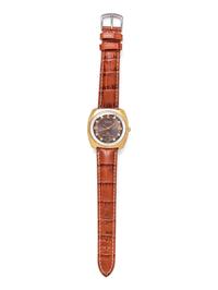 LeCOULTRE, 14K YELLOW GOLD ELECTROPLATE AND STAINLESS STEEL 'MASTER MARINER' WRISTWATCH