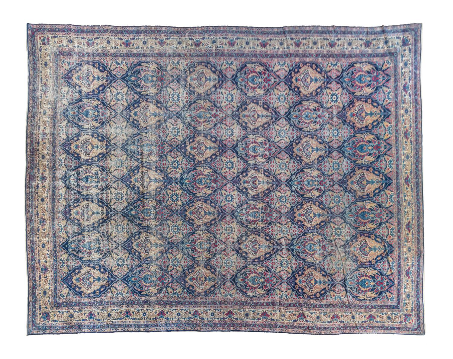 A Lavar Kirman Wool Rug 13 feet 6 inches x 20 feet. — CIRCA 1900