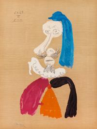 After Pablo Picasso, (Spanish, 1881-1973), Portraits imaginaires, 1969