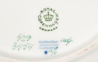 Four Royal Copenhagen Porcelain Fruit Plates