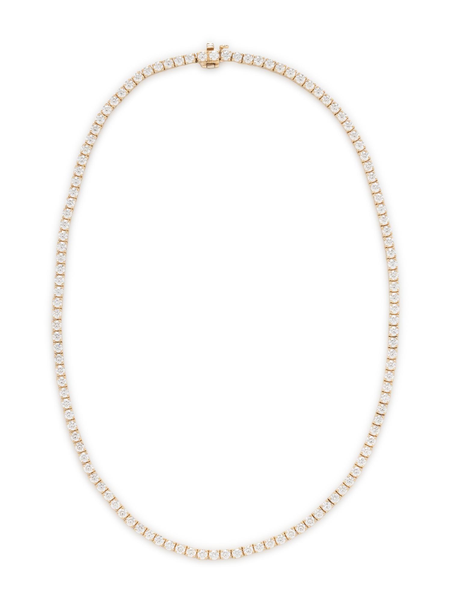 DIAMOND AND YELLOW GOLD NECKLACE