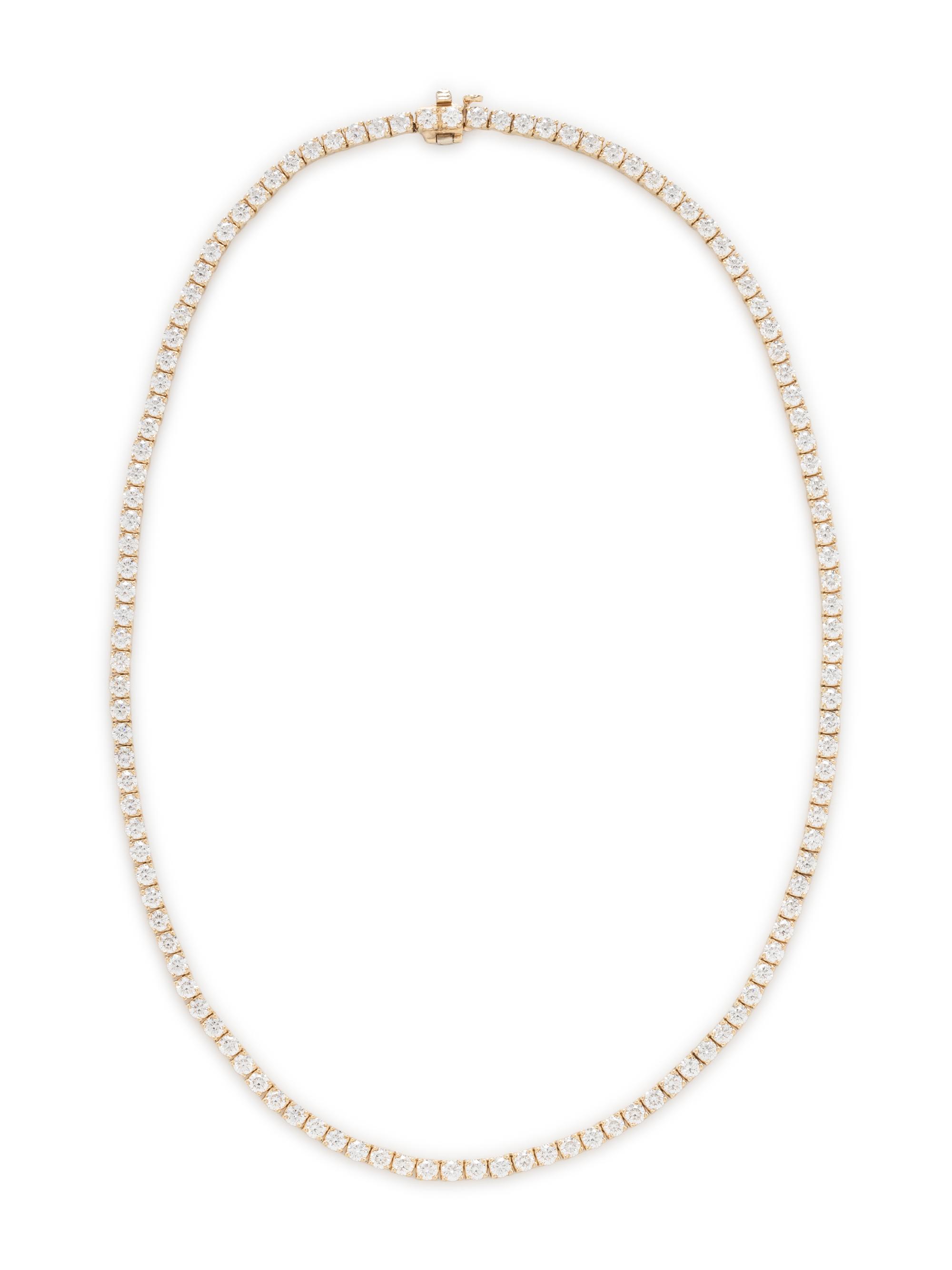 DIAMOND AND YELLOW GOLD NECKLACE