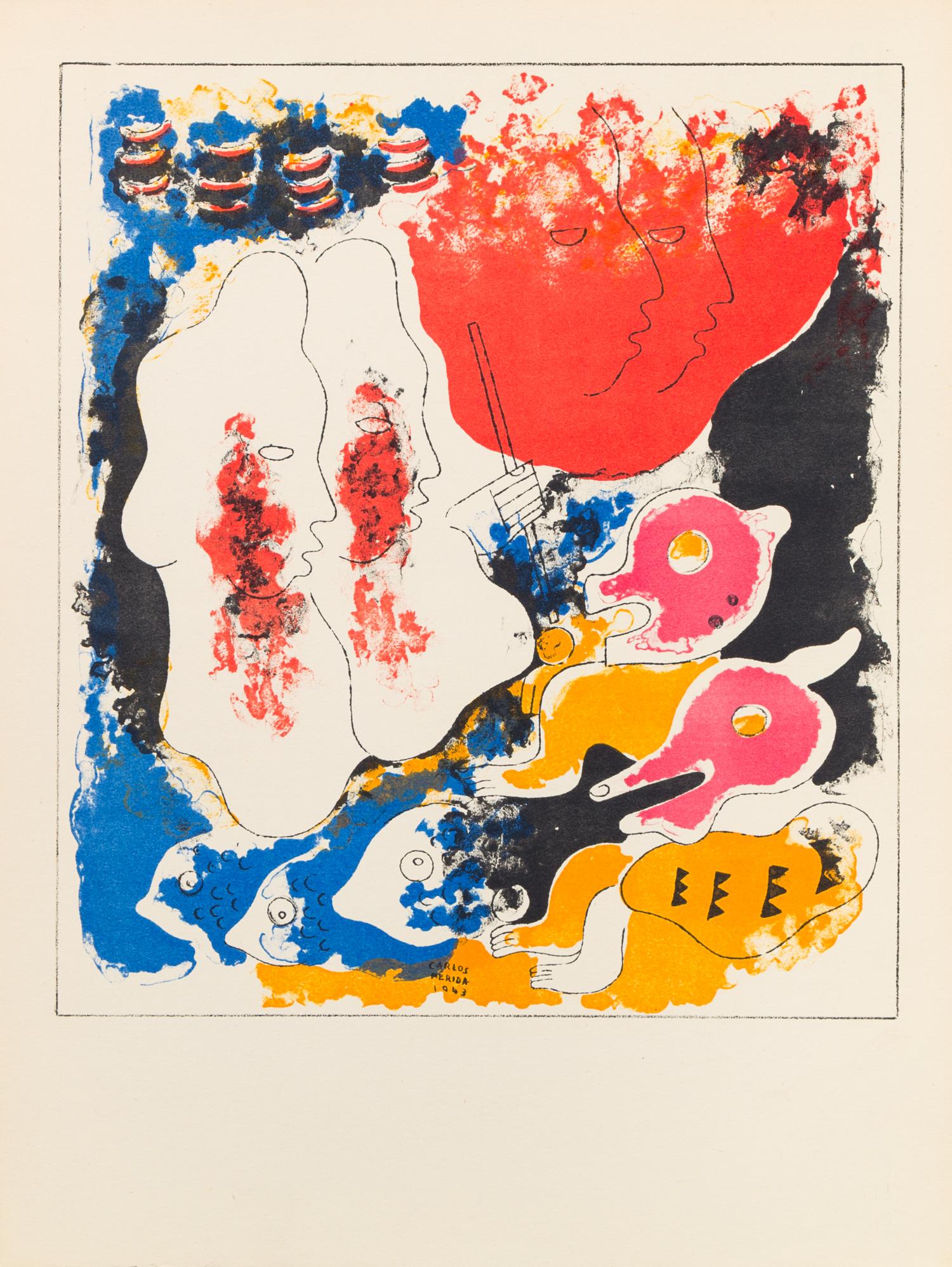 Carlos Merida, (Guatemalan, 1895-1984), Estampas Del Popol-Vuh Series, 1943