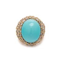 TURQUOISE AND DIAMOND RING