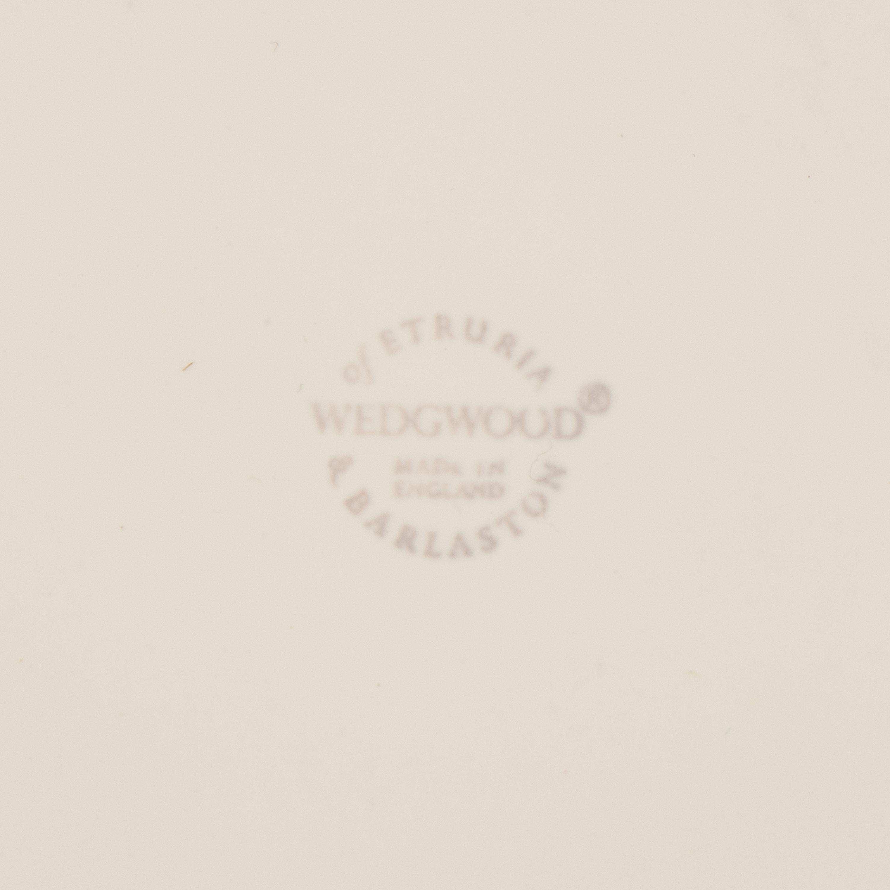 A Set of Six Wedgwood Lettuce-Ware Salad Plates