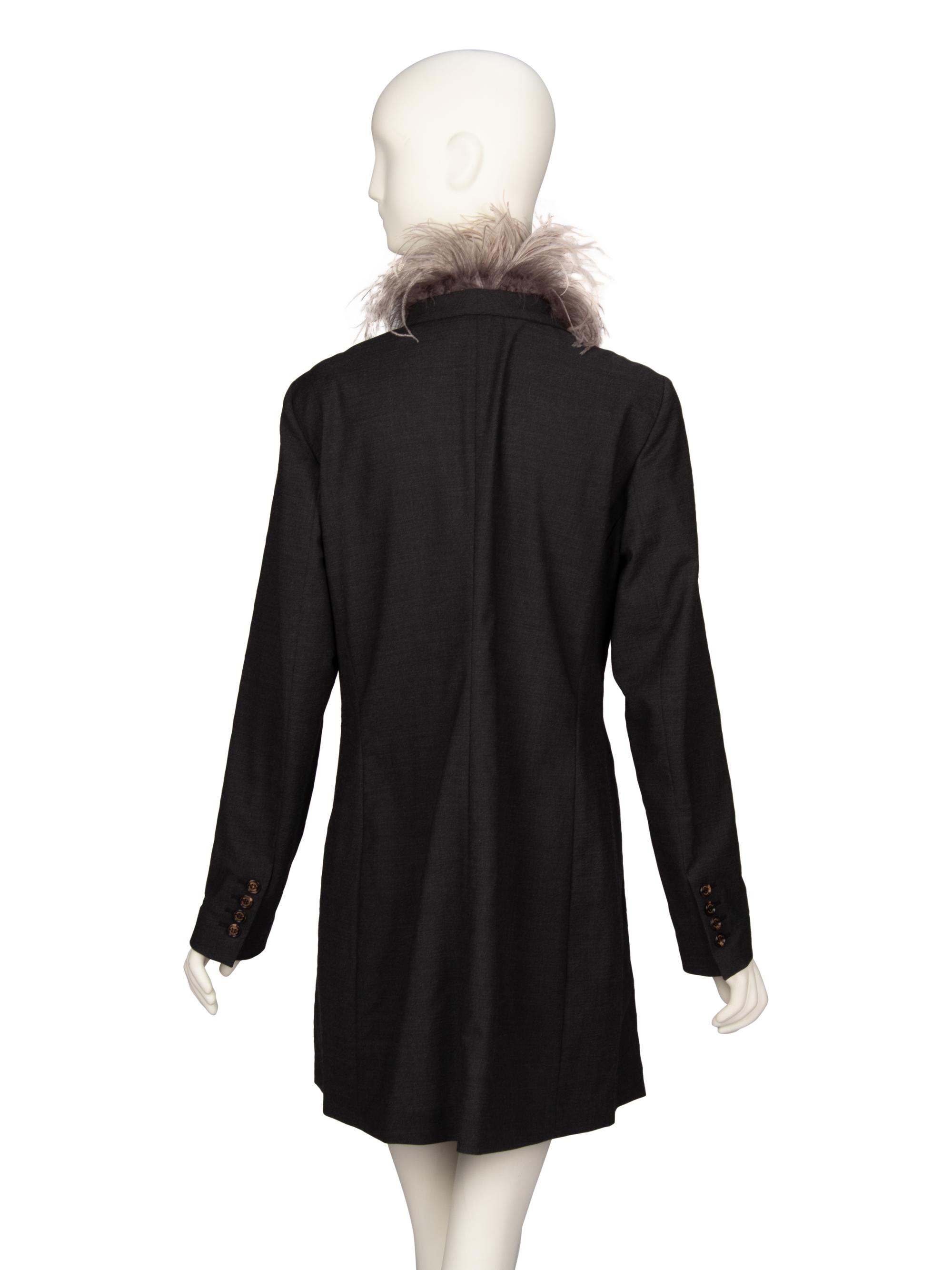 Brunello Cucinelli, Feather-Trimmed Wool Jacket