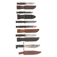 Lot of WWII through Post-Vietnam Era U.S. Fighting & Survival Knives