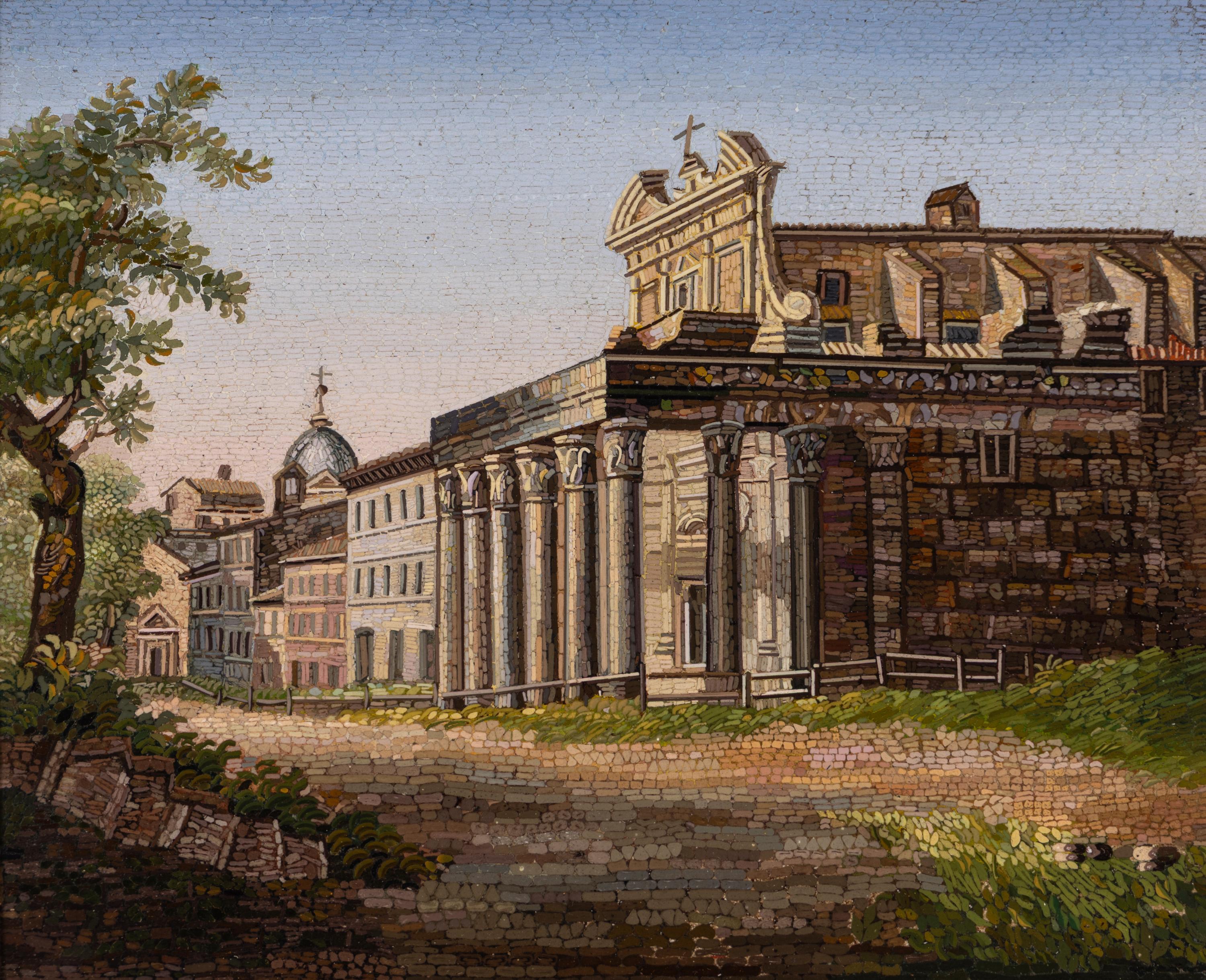 An Italian Micromosaic of the Temple of Antoninus and Faustina
