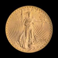 A United States 1914-D St. Gaudens $20 Gold Coin