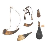 Group of Powder Horns & Flasks