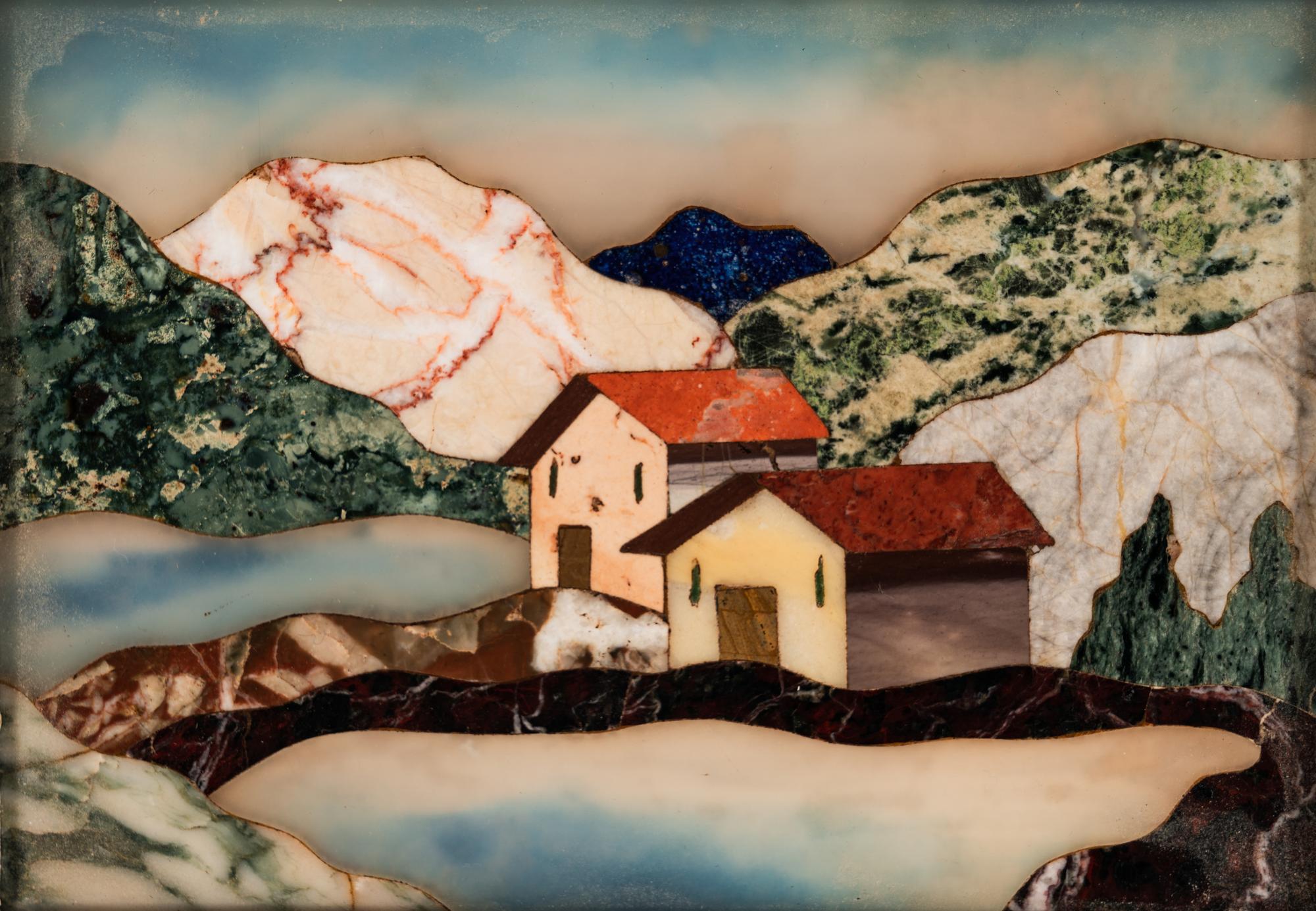 Five Framed Pietra Dura Plaques