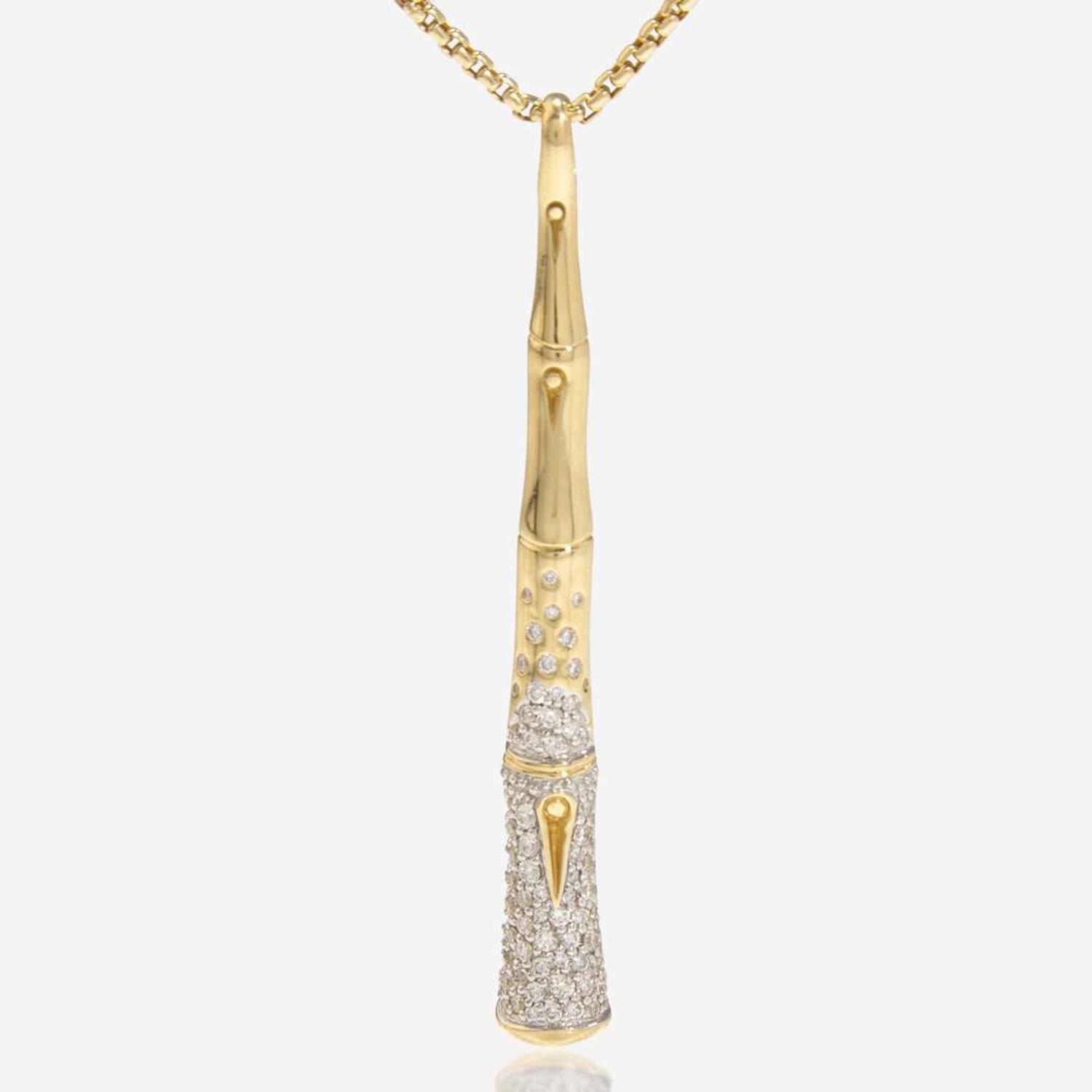 An 18K John Hardy Diamond Necklace