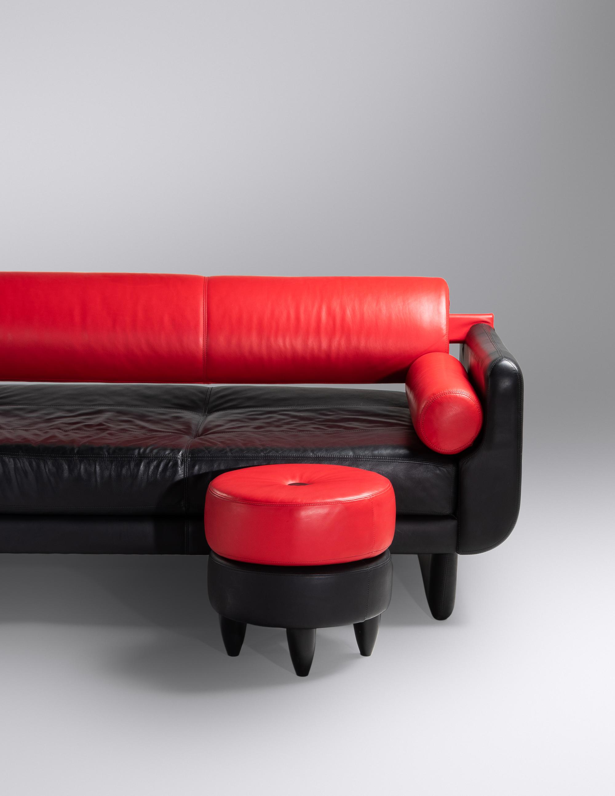 Matinee Sofa/Daybed and Ottoman American Leather Studios, USA