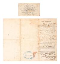 [CIVIL WAR]. Small archive associated with Private Elijah N. Howard, Co. I, 42nd Pennsylvania Infantry, the "Bucktails," incl. 1862 diary and CDV.