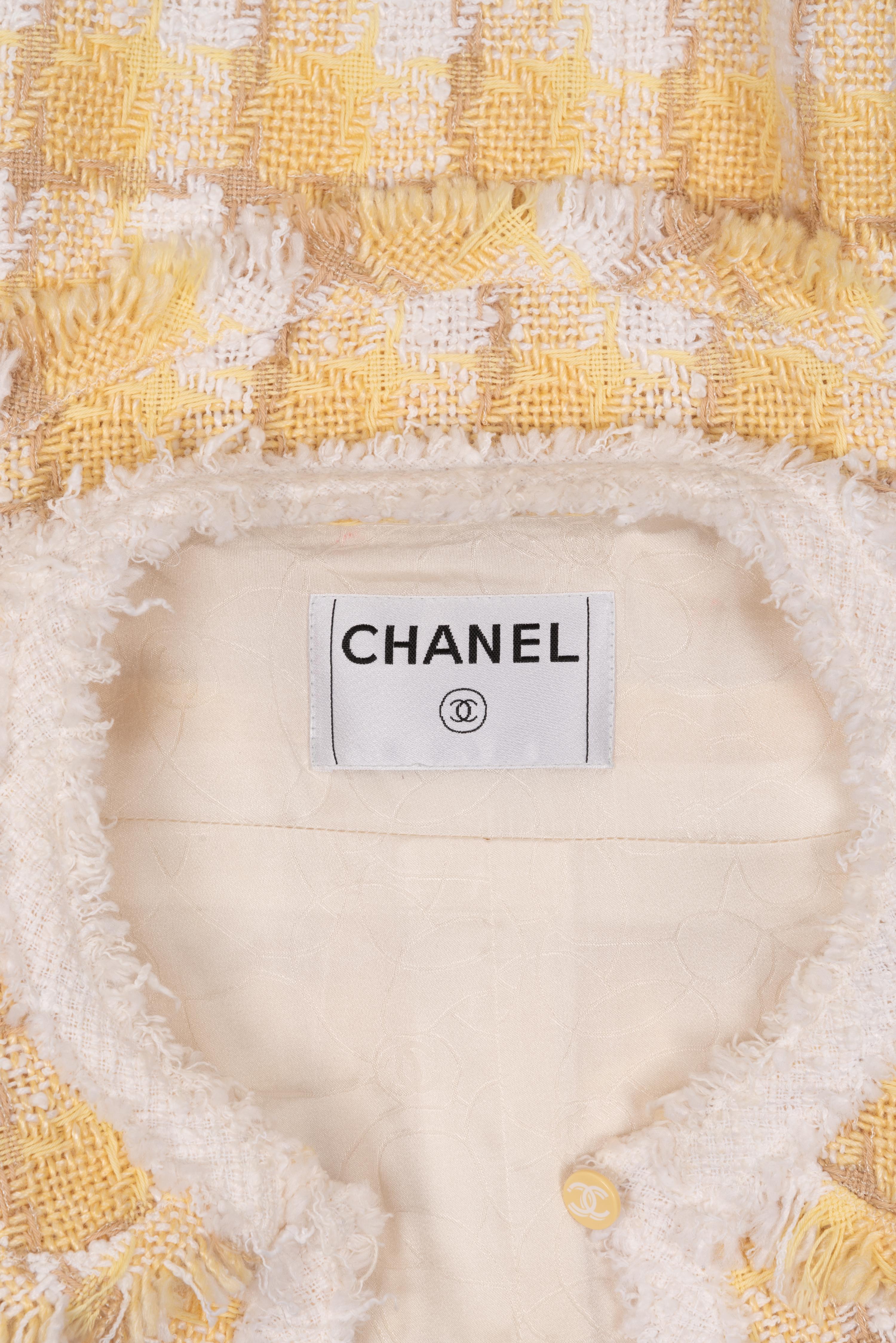 Chanel Wool Plaid Tweed Jacket, 1990-2000s