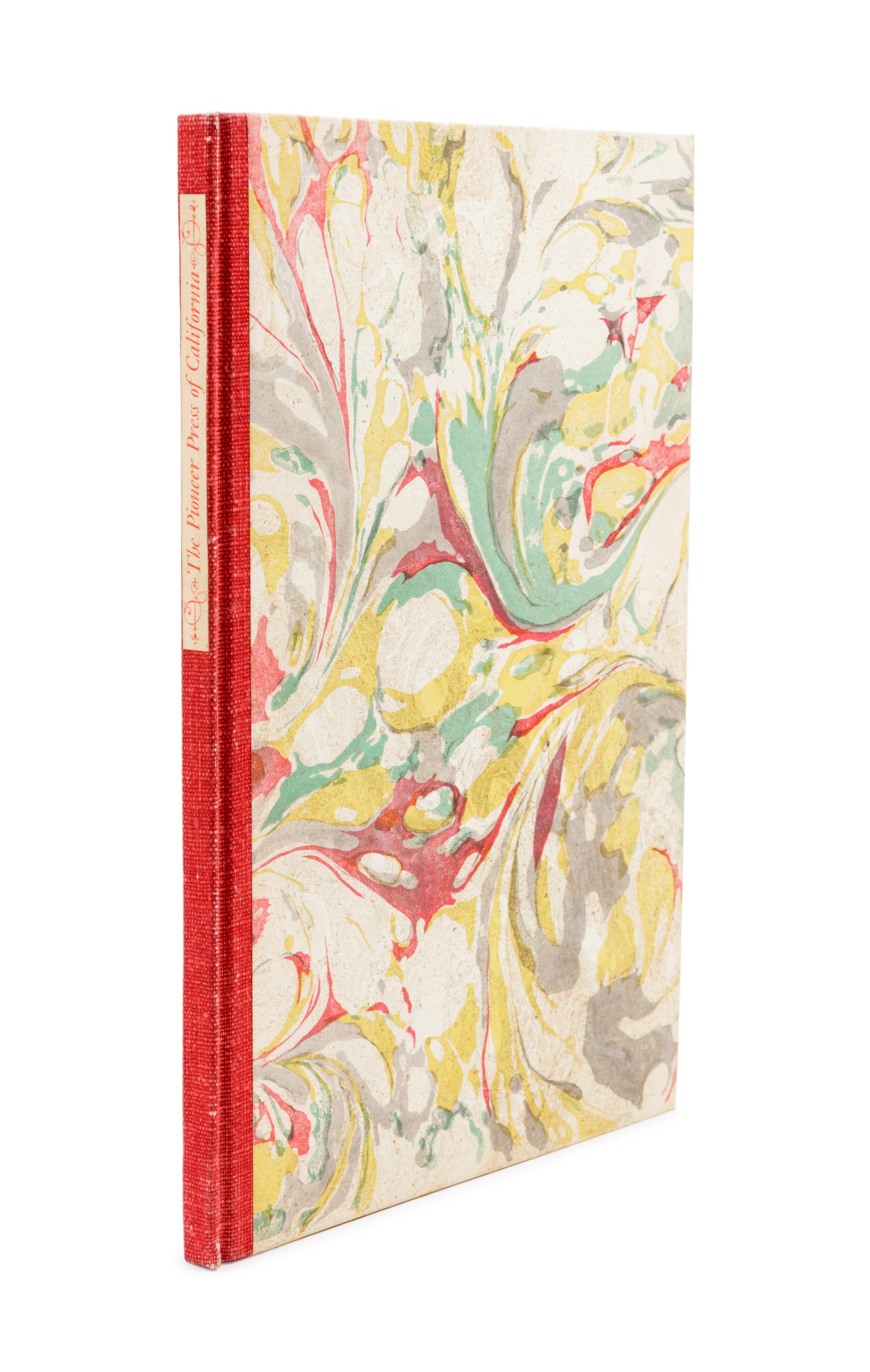[GRABHORN PRINTING]. WHEAT, Carl I. The Pioneer Press of California . Oakland, CA: Grabhorn Press for Biobooks, 1948.