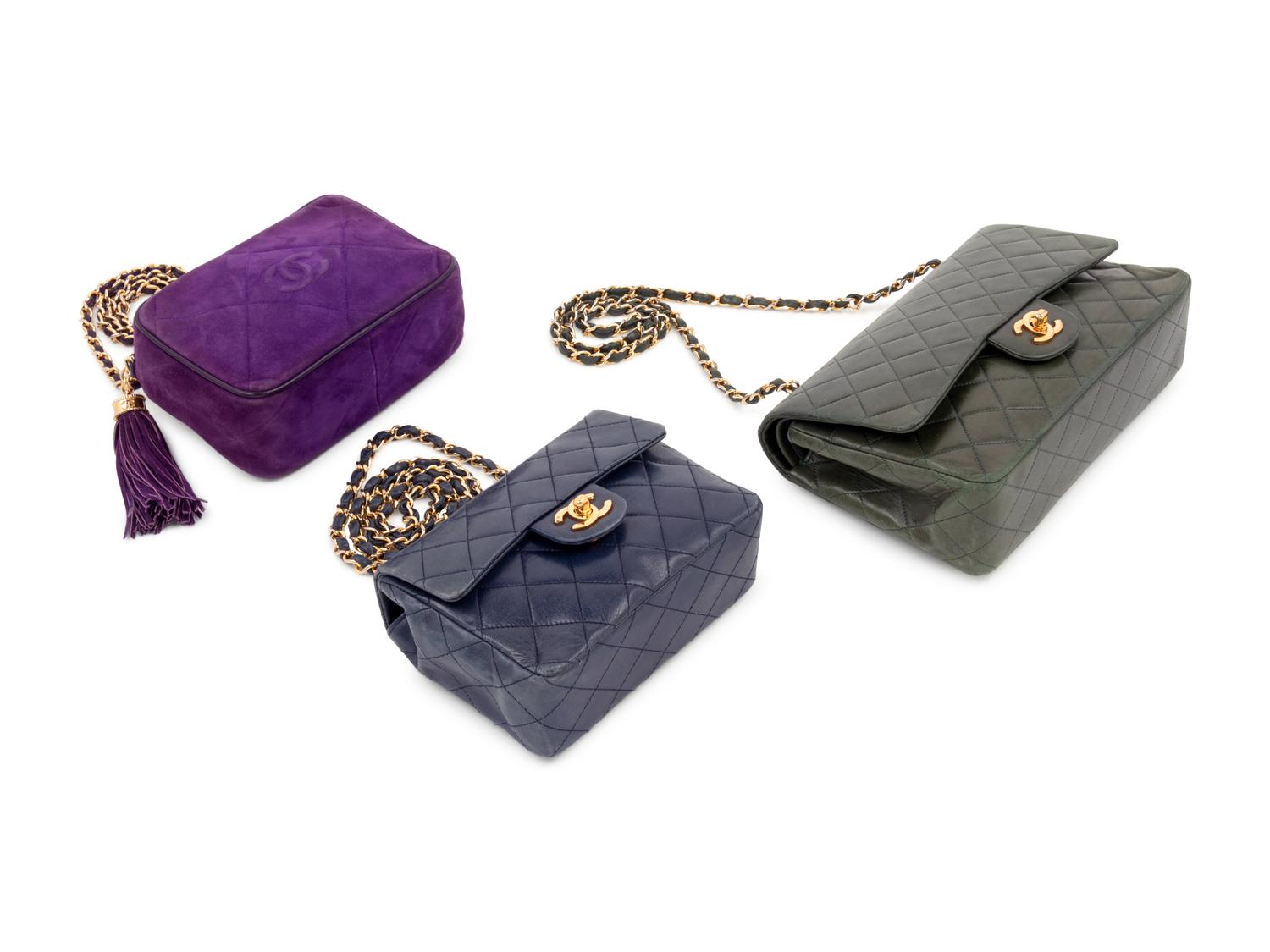 Three Chanel Bags, 1986-1997