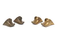Two Pairs of Spanish Colonial Bronze Stirrups